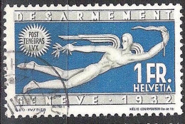 Schweiz Suisse 1932:  Abrüstung  DÉSARMEMENT GENÈVE Zu 190 Mi 255 Yv 259 ⊙ HUGELSHOFEN 31.III.32 TG (Zumstein CHF 15.00) - Used Stamps
