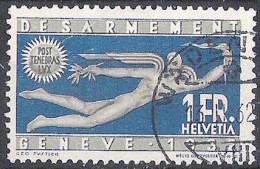 Schweiz Suisse 1932:  Abrüstung  DÉSARMEMENT GENÈVE Zu 190 Mi 255 Yv 259 Mit ⊙ WÄDENSWIL 13.III.32 (Zumstein CHF 15.00) - Gebraucht