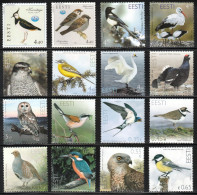 2001-2016 Estonia Bird Of The Year Series (** / MNH / UMM) - Other & Unclassified