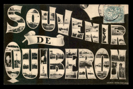 56 - QUIBERON - SOUVENIR - LETTRES MULTIVUES - Quiberon