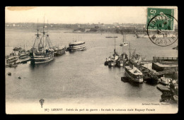 56 - LORIENT - ENTREE DU PORT DE GUERRE - EN RADE LE VAISSEAU ECOLE DUGUAY-TROUIN - Lorient