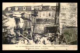 55 - BAR LE DUC - ENTREPOT DES TABACS - BOMBARDEMENT AERIEN - PONT TRIBY - GUERRE 14/18 - Bar Le Duc