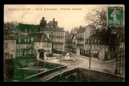 64 - SALIES-DE-BEARN - PLACE ST-EUGRACE - PENSION LOUSTAU - Salies De Bearn