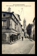 54 - PONT-A-MOUSSON - EGLISE ET RUE ST-LAURENT - Pont A Mousson