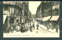 10129  BOULOGNE-SUR-MER - La Rue Thiers - Animée - Magasin A. Nouard TB - Boulogne Sur Mer