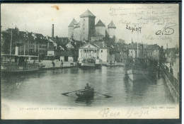 10189 ANNECY - Le Port Et Le Château – Voyagée En 1903 - Annecy