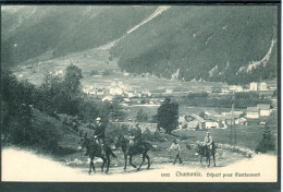 10187 CHAMONIX – Départ Pour Montanvert -  Promenade à Dos D’âne - Belle Animation - Chamonix-Mont-Blanc