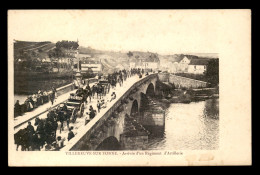 89 - VILLENEUVE-SUR-YONNE - ARRIVEE D'UN REGIMENT D'ARTILLERIE - Villeneuve-sur-Yonne