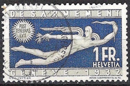 Schweiz Suisse 1932:  Abrüstung  DÉSARMEMENT GENÈVE Zu 190 Mi 255 Yv 259 ZOLLAMT BASEL FROHBURGERSTRASSE (Zu CHF 15.00) - Used Stamps