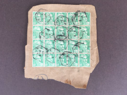 Fragment D'enveloppe / Bloc De 20 Marianne De Gandon / 5 Frs / Oblitérés - Used Stamps