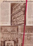 Courtrai Kortrijk - Cheminées De L'Hoptel De Ville,  Stadhuis - Orig. Knipsel Coupure Tijdschrift Magazine - 1937 - Non Classés