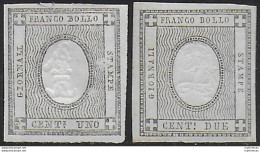 1861 Italia Sardegna Stampati 2v. MNH Sassone N. 19/20 - Sardinien