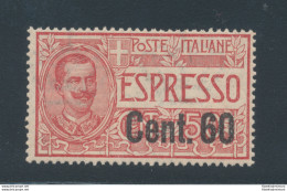1922 Regno D'Italia , Espresso , N° 6 , 60 Cent Su 50 Cent Rosso , Centratissim - Autres & Non Classés