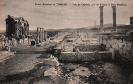 CPA - TIMGAD - Ruines Romaines Vue D'ensemble Et Voie ... LOT 2 CP / Edition ND.Photo - Sonstige & Ohne Zuordnung
