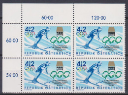 1984 , III. Weltwinterspiele Für Körperbehinderte (1) ( Mi.Nr.: 1765 ) 4-er Block Postfrisch ** - Unused Stamps