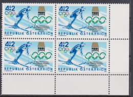 1984 , III. Weltwinterspiele Für Körperbehinderte (2) ( Mi.Nr.: 1765 ) 4-er Block Postfrisch ** - Unused Stamps