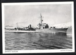 AK Zerstörer Läuft Aus, Kriegsmarine  - Warships