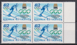 1984 , III. Weltwinterspiele Für Körperbehinderte (3) ( Mi.Nr.: 1765 ) 4-er Block Postfrisch ** - Unused Stamps