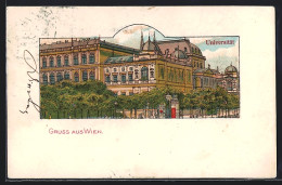 Lithographie Wien, Darstellung Der Universität  - Autres & Non Classés