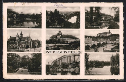 AK Weissenfels, Gesamtansicht, Schloss, Partie An Der Saale  - Weissenfels