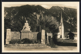 AK Bayrischzell, Kriegerdenkmal Mit Kirche  - Autres & Non Classés