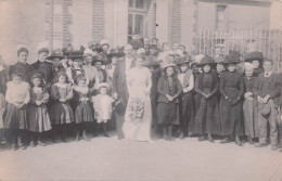 VILLEDIEU LA BLOUERE 1913 MARIAGE  HENRI ROBERT ET YVONNE THOMAS FILLE DU MAIRE PHILBERT THOMAS RUE DU GRAND LOGIS - Autres & Non Classés