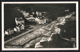 AK Heiligendamm, Blick Auf Strand Mit Seebrücke, Fliegeraufnahme  - Heiligendamm