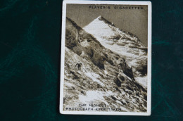 Everest 1924 6x8cm Player Cigarettes Card Highest Photograph Taken Himalaya  Alpinisme Escalade Mountaineering - Player's