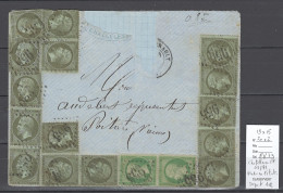 France - Lettre Chatellerault - DEPART 1 EURO - Affranchissement 09/1871 - Napoléon X 17 - 1849-1876: Periodo Clásico