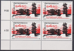 1984 , Nie Wieder Bürgerkrieg (1) ( Mi.Nr.: 1766 ) 4-er Block Postfrisch ** - Neufs