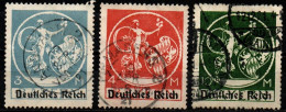Deutsches Reich 1920 - Mi.Nr. 134 I , 135 I  + 137 I - Gestempelt Used - Gebraucht