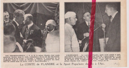 Bruxelles - Le Comte De Flandre & Tir à L'arc - Orig. Knipsel Coupure Tijdschrift Magazine - 1937 - Non Classificati