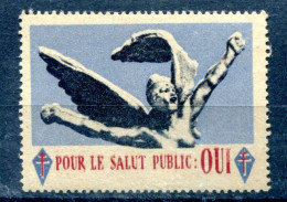 Thème Général De Gaulle - Vignette "Pour Le Salut Public OUI" Neuve Xxx - T 1543 - De Gaulle (Generaal)