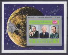 1969 Yemen Kingdom A809/B167b Apollo 11 " Moon Heroes " 7,00 € - Asia