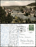 Ansichtskarte Laufenburg Blick Vom Dreispitz Auf Die Rheinbrücke 1959 - Autres & Non Classés