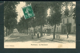 10021 F-77 - PONTHIERRY - Le Boulevard - Animée - Enfants - Calèche - Autres & Non Classés