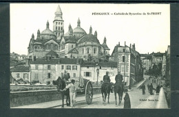 10093 PERIGUEUX Cathédrale Byzantine De St-Fort - Animée - Charrette - Police à Cheval  - Périgueux