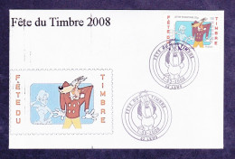2 12	0810	-	Fête Du Timbre - Lens 1/03/2008 - Dag Van De Postzegel