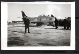 PHOTO Prise En 1953 - AVION SUPER-SABRE - Luchtvaart