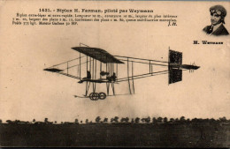 N°4201 W -cpa Biplan H Farman Piloté Par Weymann - Flieger