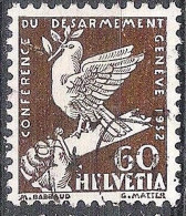 Schweiz Suisse 1932: DÉSARMEMENT Zu 189 Mi 254 Yv 258 Mit Eck-Stempel Vom 15.II.32 (Zumstein CHF 13.00) - Oblitérés