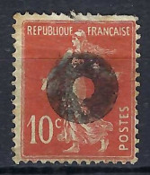 FRANCE Ca.1907:  Le Y&T 138 Obl. Marque De Facteur - 1906-38 Säerin, Untergrund Glatt