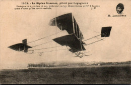 N°4202 W -cpa Biplan Sommer Piloté Par Legagneux- - Airmen, Fliers
