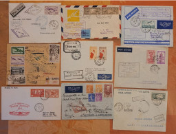 AEROPHILATELIE -Lot De 19 Lettres - DEPART 1 Euro Hors Frais De Plate Forme  - France Et Colonies - Avions