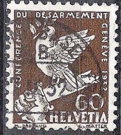 Schweiz Suisse 1932: DÉSARMEMENT Zu 189 Mi 254 Yv 258 Mit Stempel BASEL SBB 7.IX.32 (Zumstein CHF 13.00) - Oblitérés
