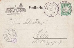 ENTIER De München 1899 - "Allgemeine Deutsche Sport- Ausstellung ." / CPA Illustré. - Postkarten