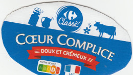 1 ETIQUETTE  COEUR COMPLICE  CARTONNEE - Käse
