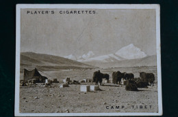 Everest 1924 6x8cm Player Cigarettes Card Camp Tibet Himalaya  Alpinisme Escalade Mountaineering - Player's