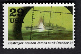 2039827736 1991 SCOTT 2559F (XX) POSTFRIS MINT NEVER HINGED -WORLD WAR II - SUBMARINE - TRANSPORTATION SHIP - Unused Stamps