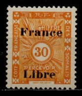 Côte Des Somalis YT Taxe 33 Neuf Sans Charnière XX MNH - Unused Stamps